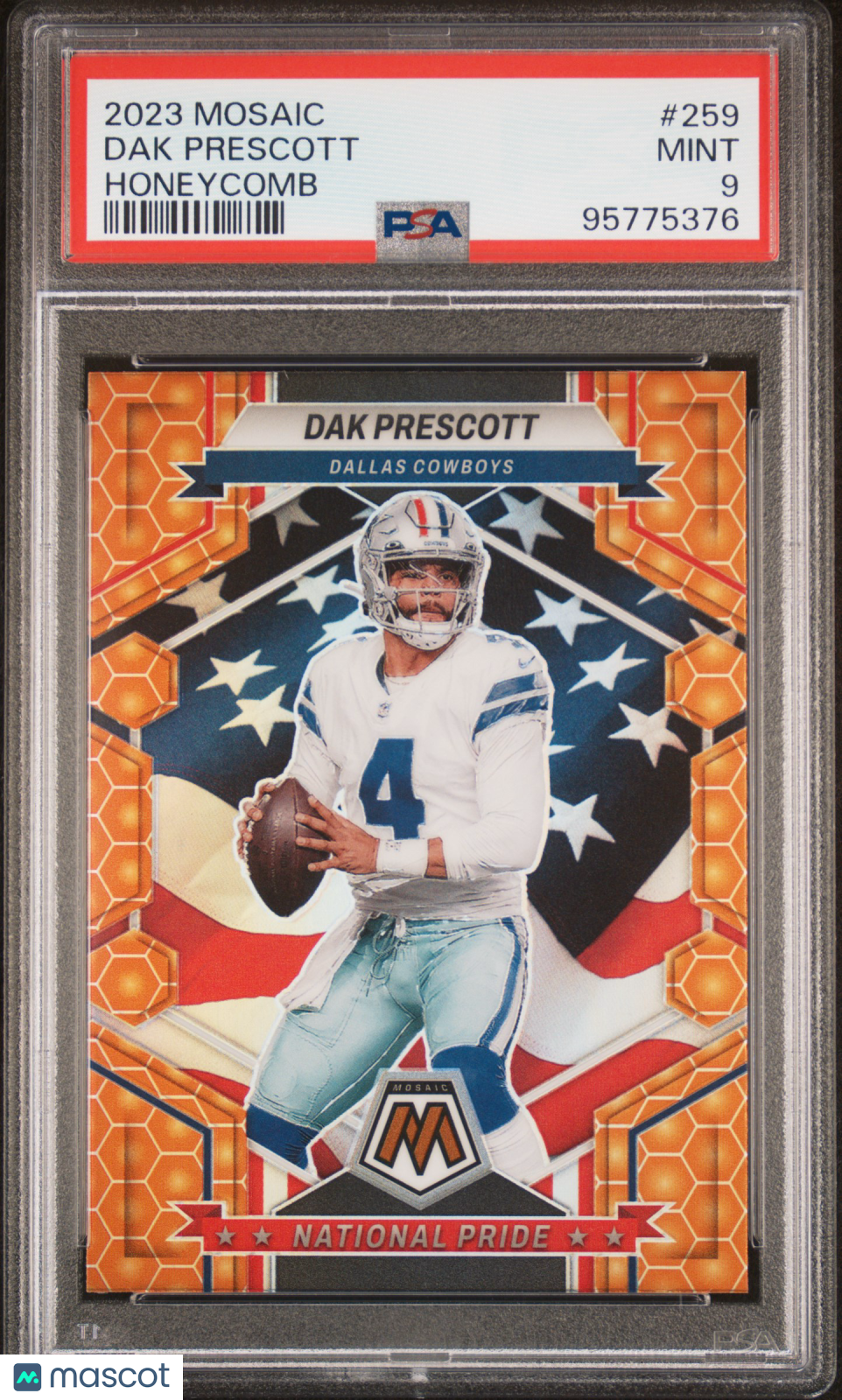 2023 Panini Mosaic Dak Prescott #259 Honeycomb PSA 9