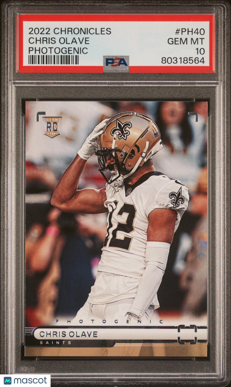 2022 Panini Chronicles Photogenic Chris Olave #PH40 PSA 10