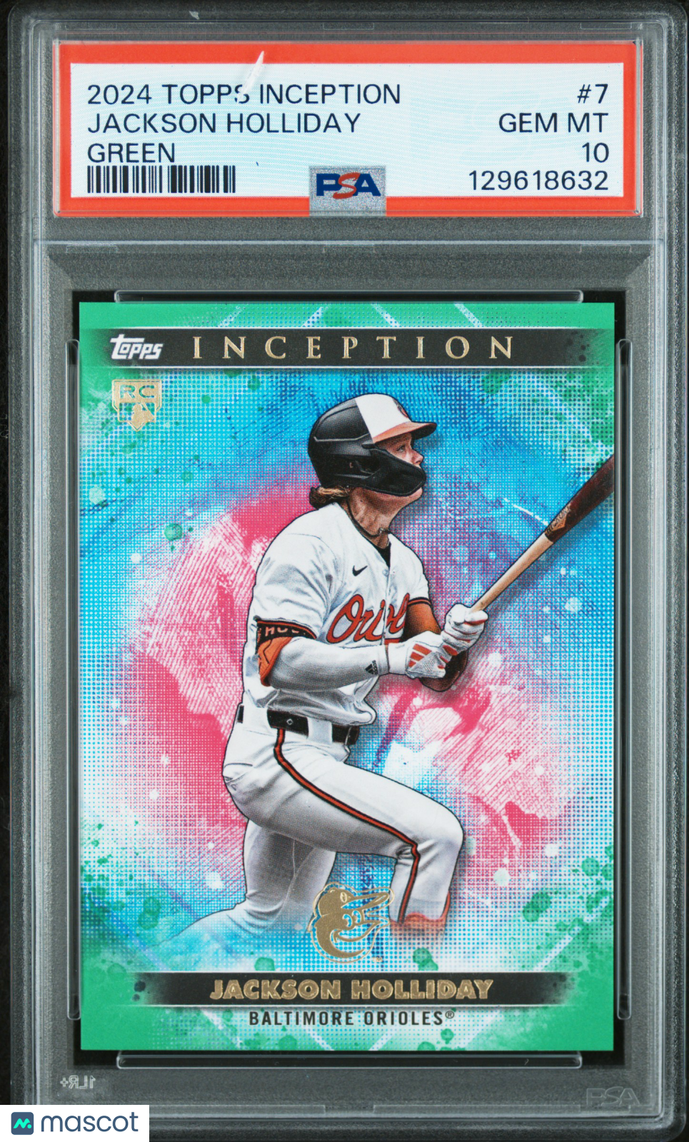 2024 Topps Inception Jackson Holliday #7 Green PSA 10