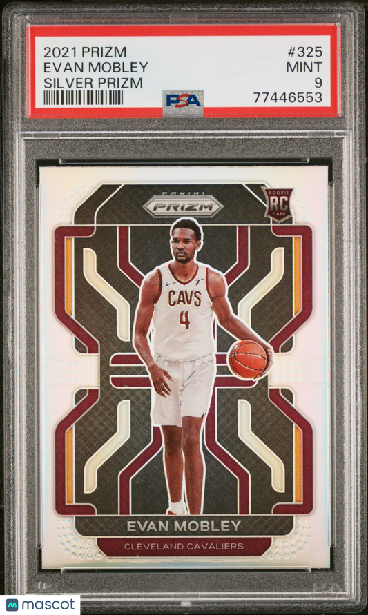 2021 Panini Prizm Evan Mobley #325 Silver PSA 9