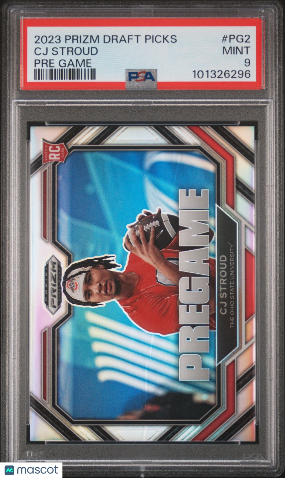 2023 Panini Prizm Draft Picks Pre Game CJ Stroud #PG2 PSA 9