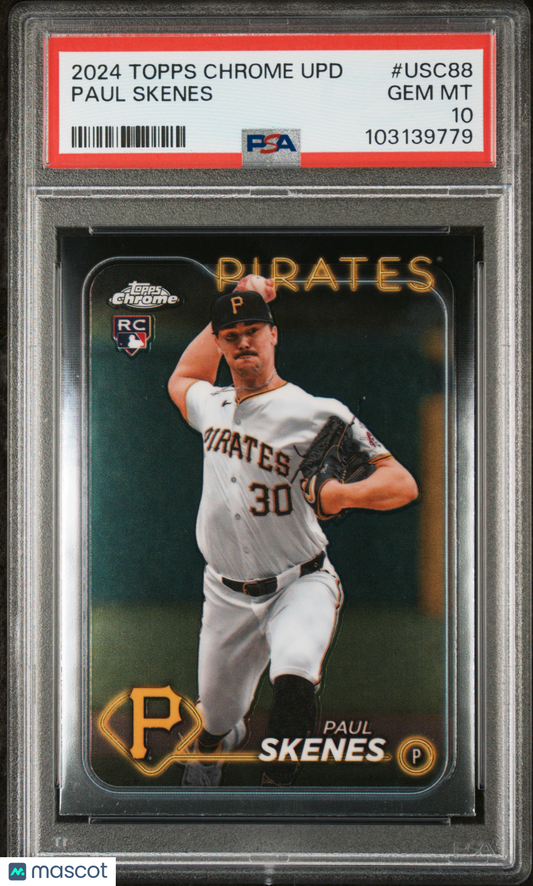 2024 Topps Chrome Update Paul Skenes #USC88 PSA 10