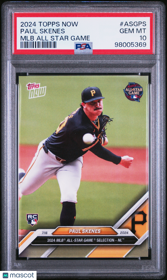 2024 Topps Now MLB All-Star Game Paul Skenes #ASGPS PSA 10