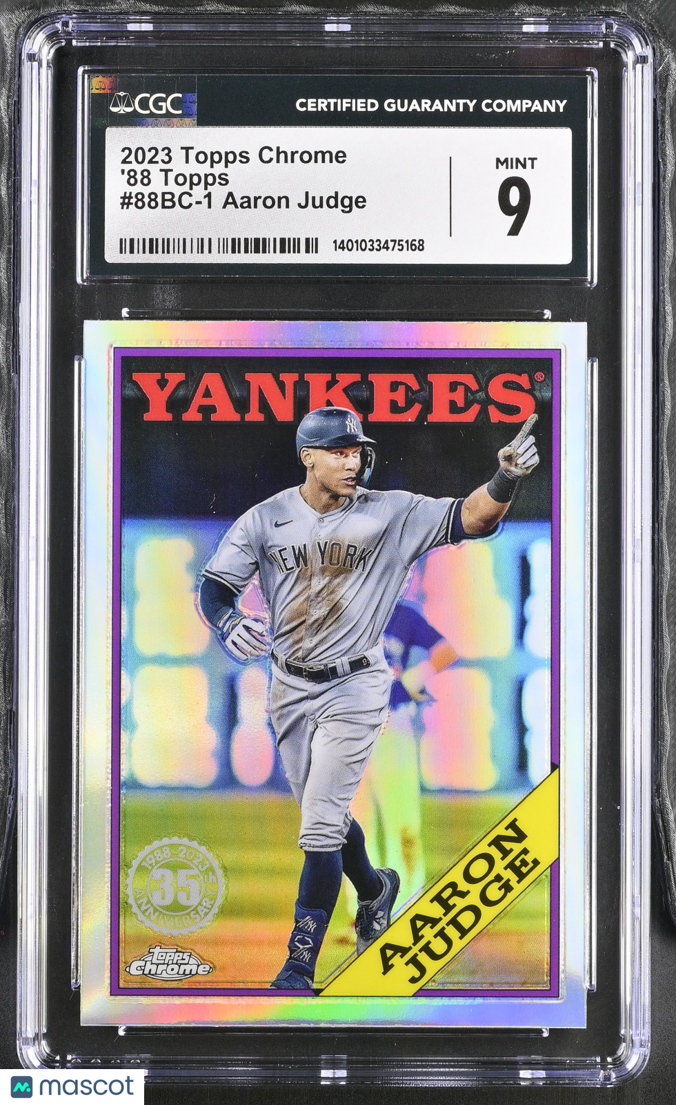 2023 Topps Chrome Aaron Judge #88BC-1 '88 Topps CGC 9