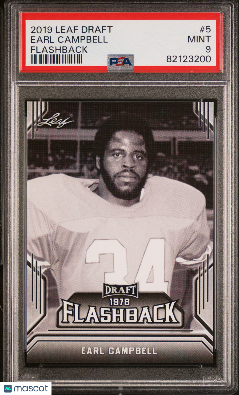 2019 Leaf Draft Flashback Earl Campbell #5 PSA 9