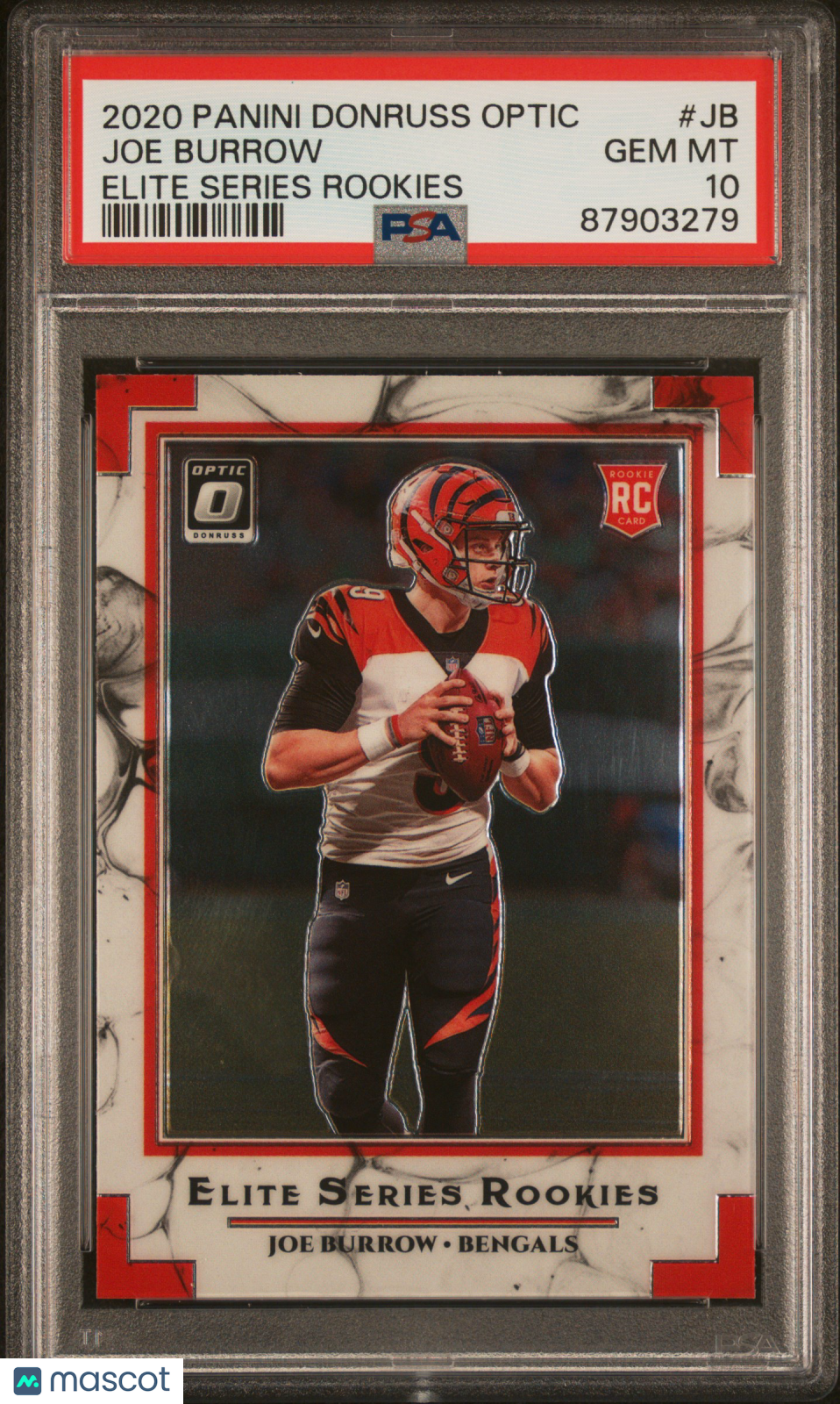 2020 Panini Donruss Optic Elite Series Rookies Joe Burrow #JB PSA 10