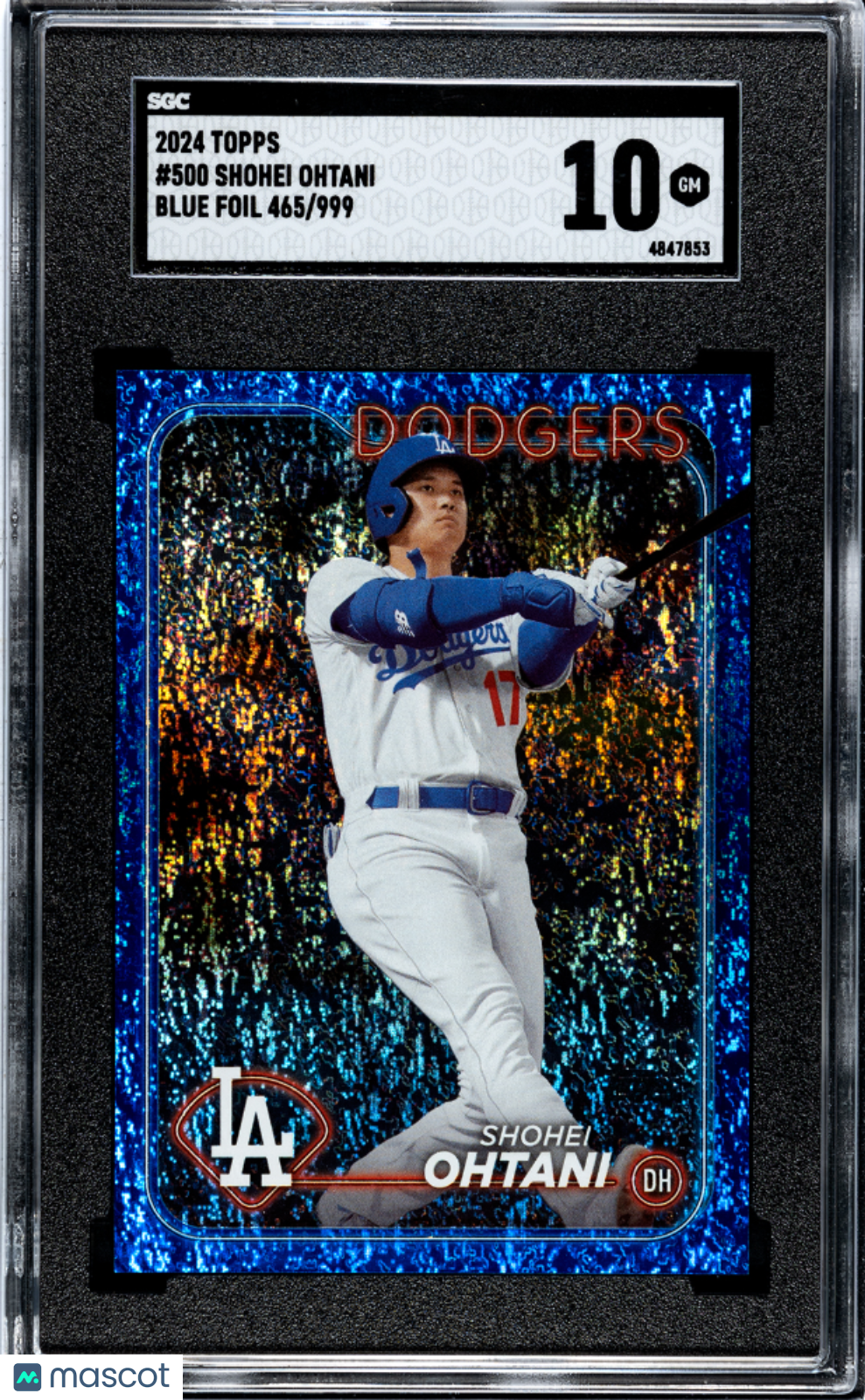 2024 Topps Shohei Ohtani #500 Blue Foil 999 SGC 10