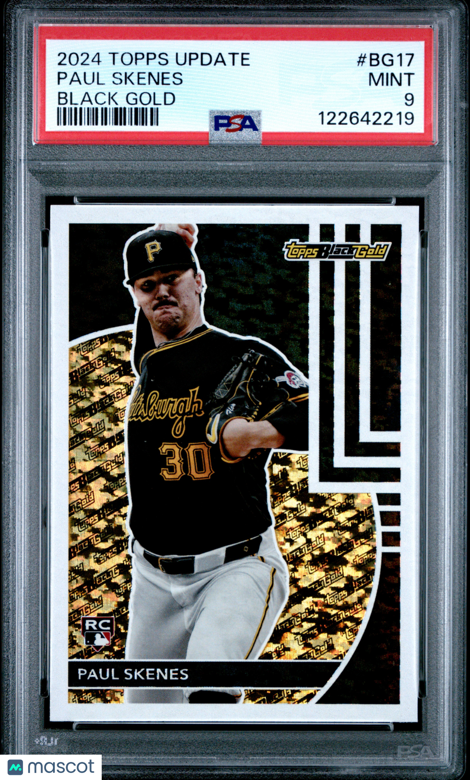 2024 Topps Update Topps Black Gold Paul Skenes #BG17 PSA 9