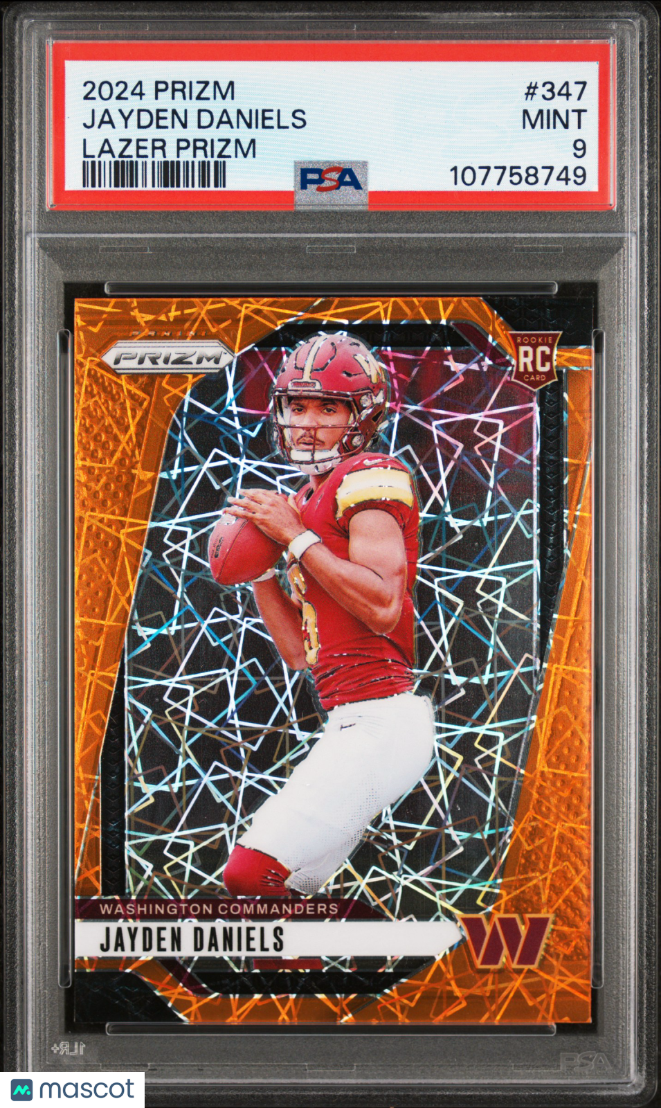 2024 Panini Prizm Jayden Daniels #347 Lazer PSA 9