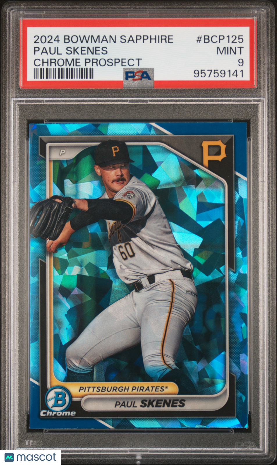 2024 Bowman Sapphire Edition Chrome Prospects Paul Skenes #BCP125 PSA 9