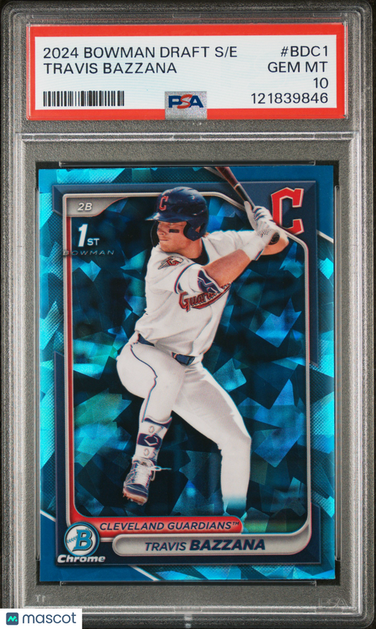 2024 Bowman Draft Sapphire Edition Travis Bazzana #BDC1 PSA 10