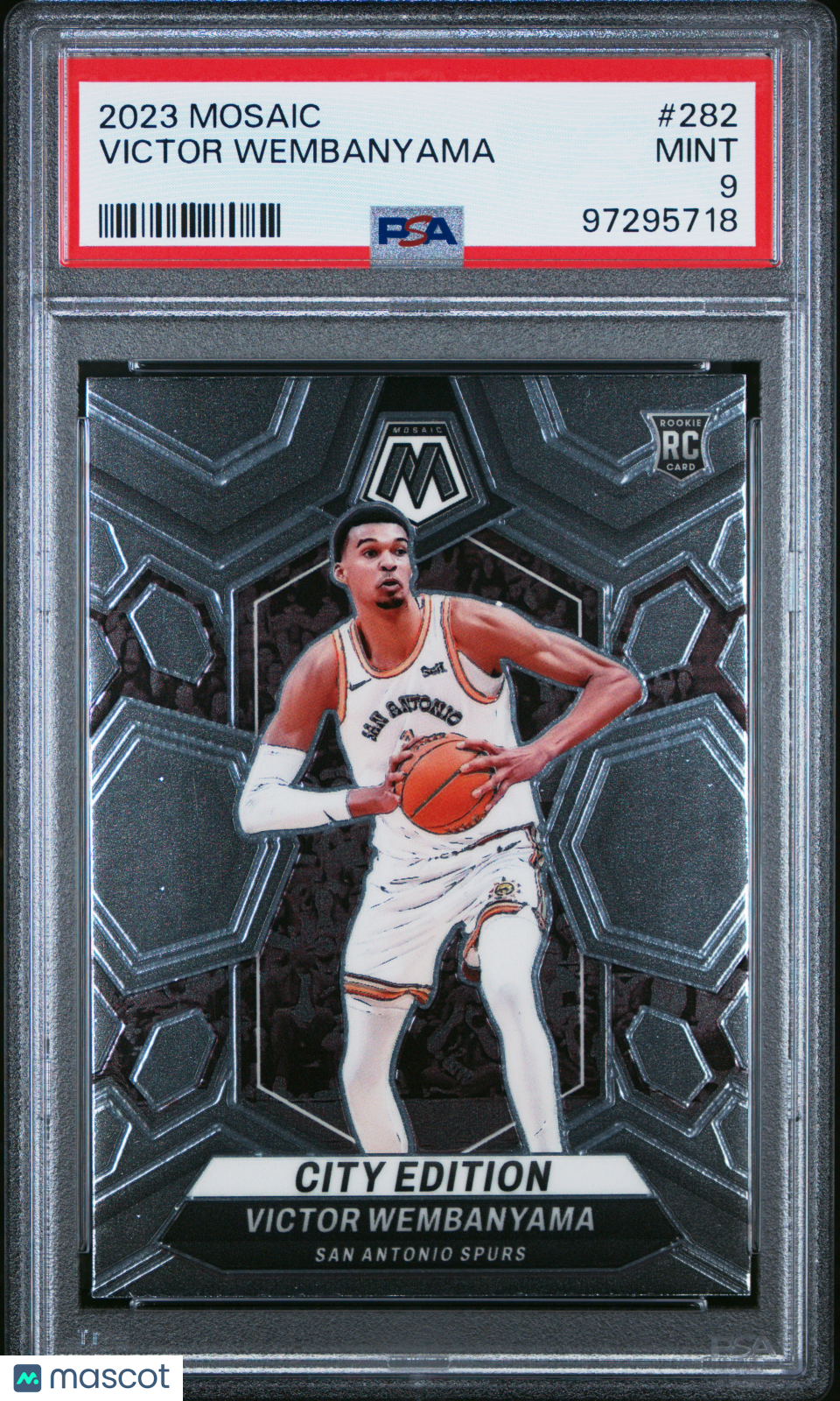 2023 Panini Mosaic Victor Wembanyama #282 PSA 9