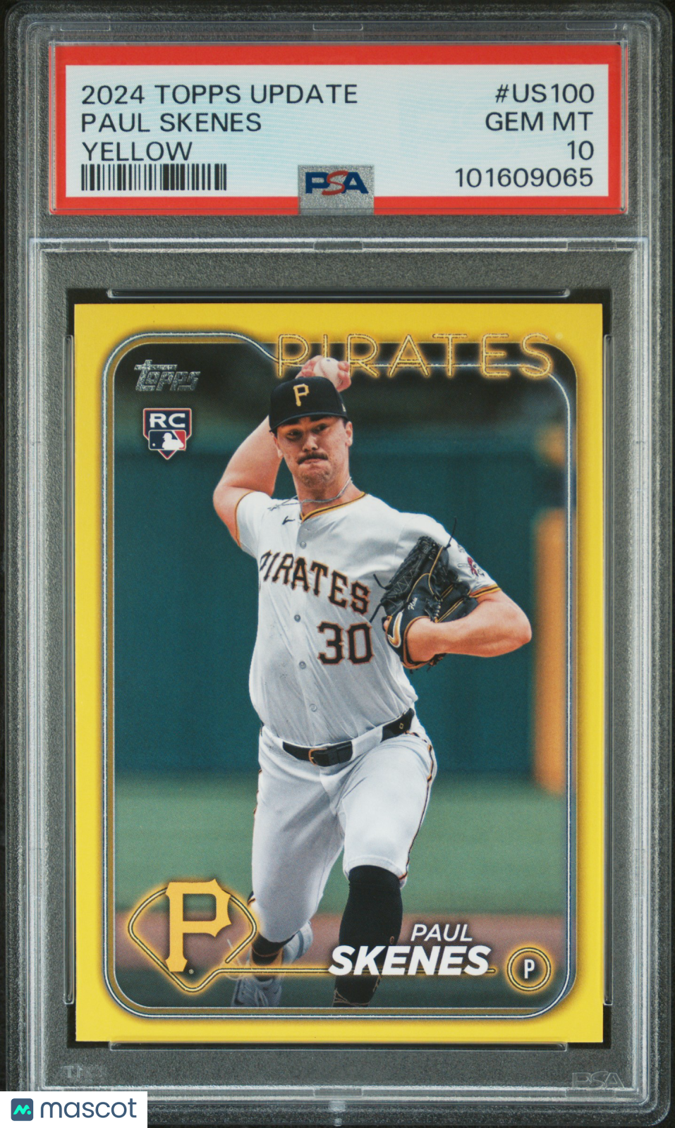 2024 Topps Update Paul Skenes #US100 Yellow PSA 10
