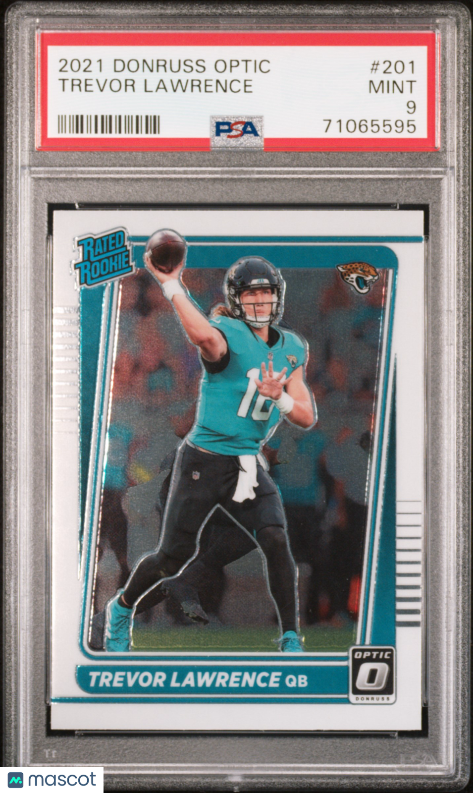 2021 Panini Donruss Optic Trevor Lawrence #201 PSA 9